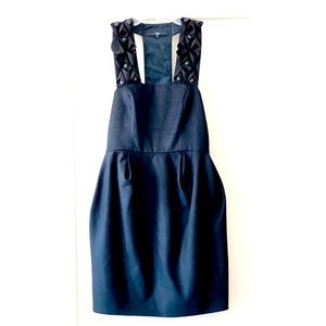 NEW Tibi Little Black Embellished Cocktail Dress